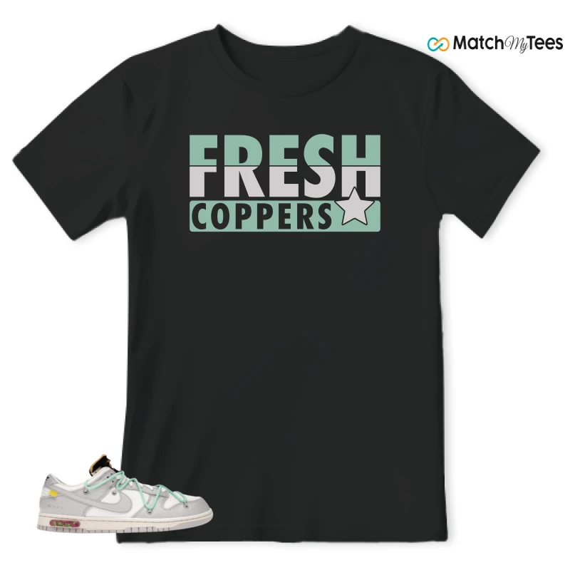 NIKE DUNK LOW OFF-WHITE LOT 4 SNEAKER Matching Tees t-shirt