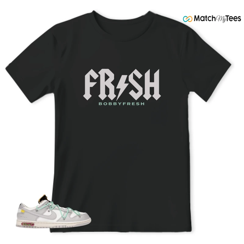 NIKE DUNK LOW OFF-WHITE LOT 4 SNEAKER Matching Tees t-shirt