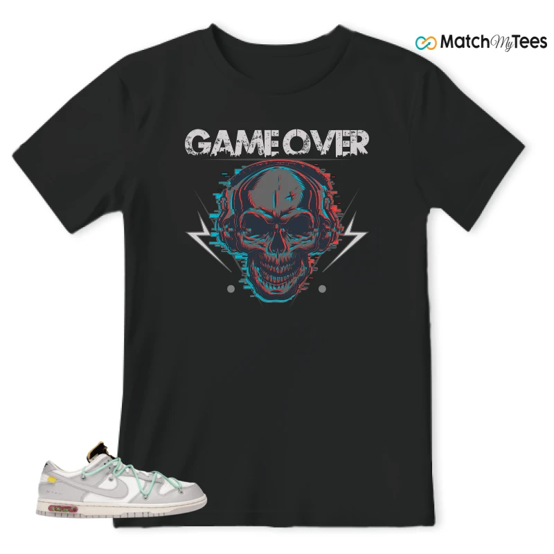 NIKE DUNK LOW OFF-WHITE LOT 4 SNEAKER Matching Tees t-shirt