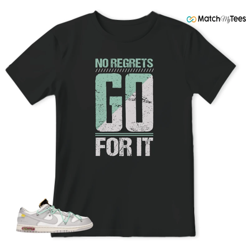 NIKE DUNK LOW OFF-WHITE LOT 4 SNEAKER Matching Tees t-shirt