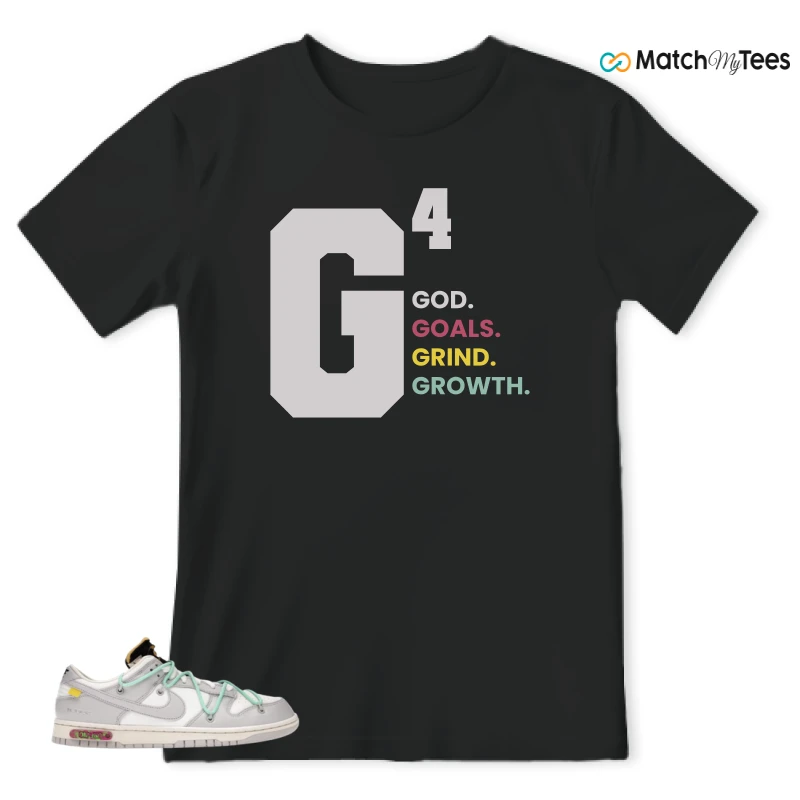 NIKE DUNK LOW OFF-WHITE LOT 4 SNEAKER Matching Tees t-shirt