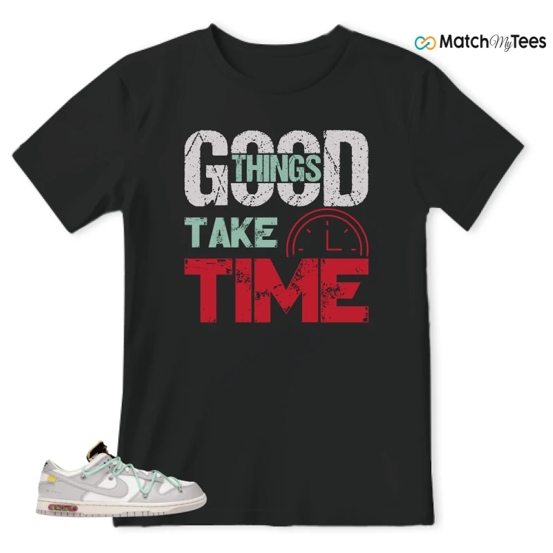 NIKE DUNK LOW OFF-WHITE LOT 4 SNEAKER Matching Tees t-shirt