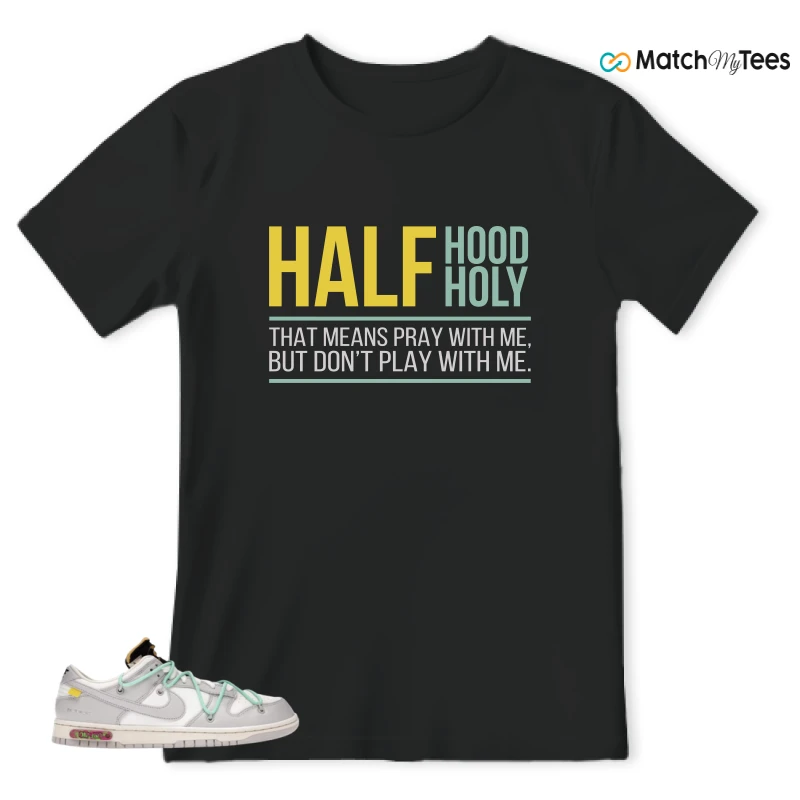 NIKE DUNK LOW OFF-WHITE LOT 4 SNEAKER Matching Tees t-shirt