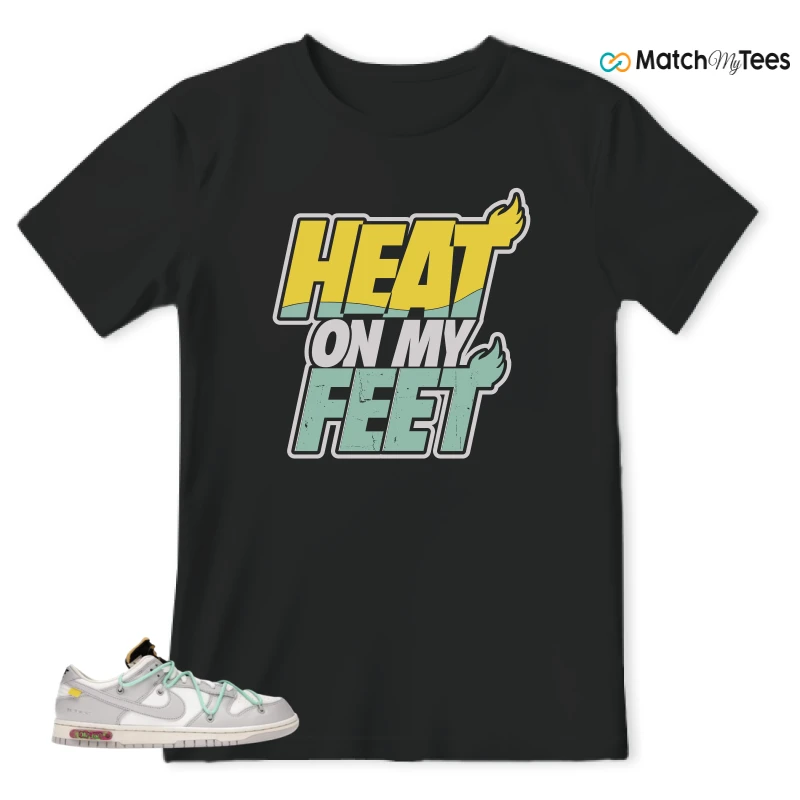 NIKE DUNK LOW OFF-WHITE LOT 4 SNEAKER Matching Tees t-shirt