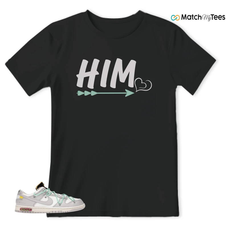 NIKE DUNK LOW OFF-WHITE LOT 4 SNEAKER Matching Tees t-shirt