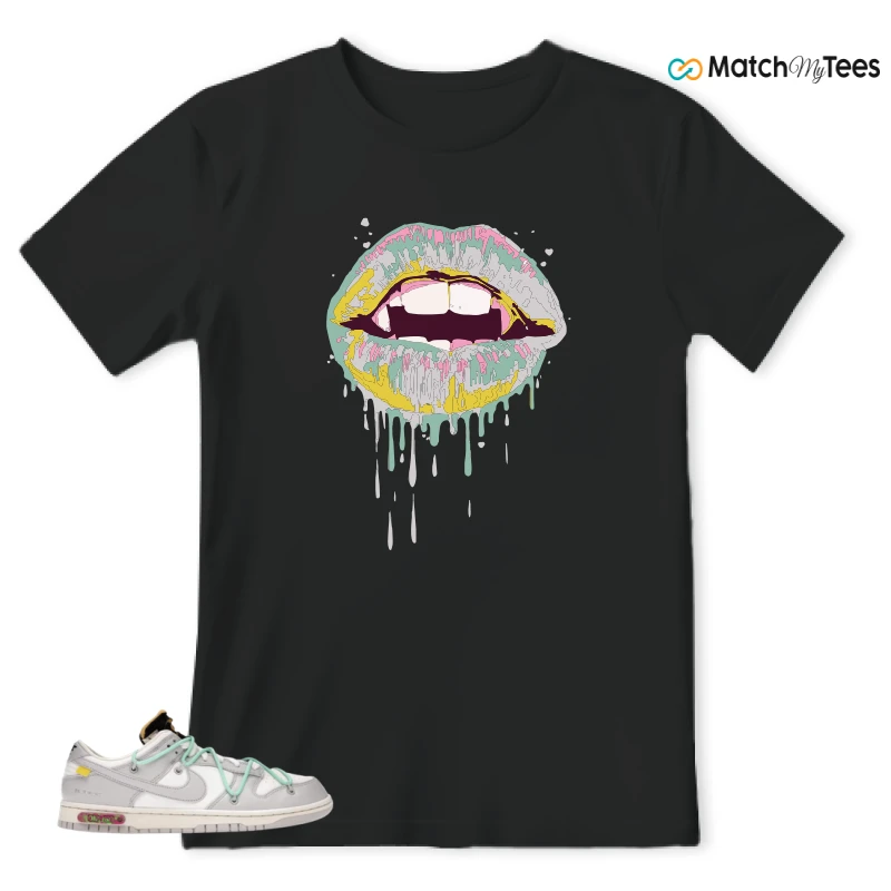 NIKE DUNK LOW OFF-WHITE LOT 4 SNEAKER Matching Tees t-shirt