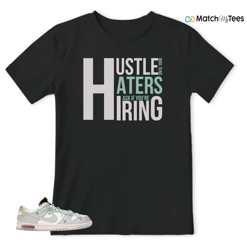 NIKE DUNK LOW OFF-WHITE LOT 4 SNEAKER Matching Tees t-shirt