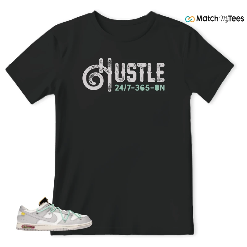 NIKE DUNK LOW OFF-WHITE LOT 4 SNEAKER Matching Tees t-shirt