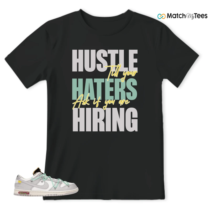NIKE DUNK LOW OFF-WHITE LOT 4 SNEAKER Matching Tees t-shirt