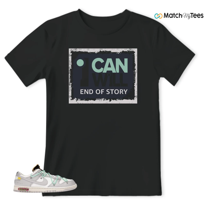 NIKE DUNK LOW OFF-WHITE LOT 4 SNEAKER Matching Tees t-shirt