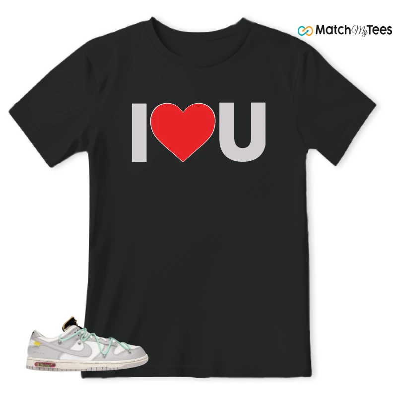 NIKE DUNK LOW OFF-WHITE LOT 4 SNEAKER Matching Tees t-shirt