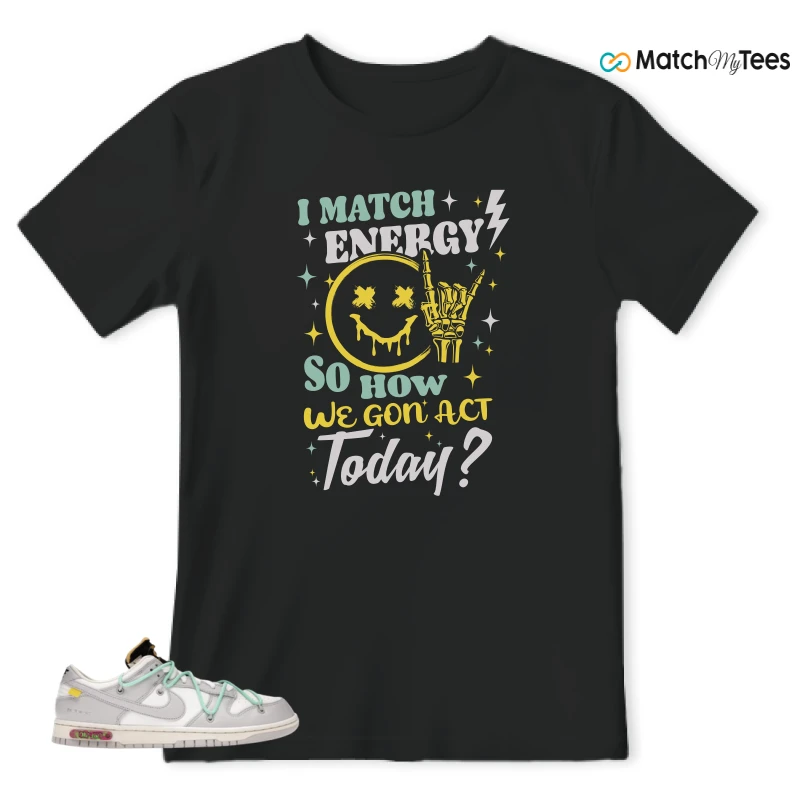 NIKE DUNK LOW OFF-WHITE LOT 4 SNEAKER Matching Tees t-shirt