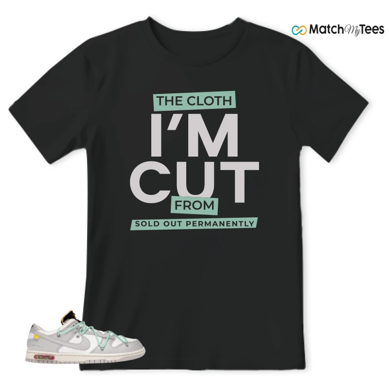 NIKE DUNK LOW OFF-WHITE LOT 4 SNEAKER Matching Tees t-shirt