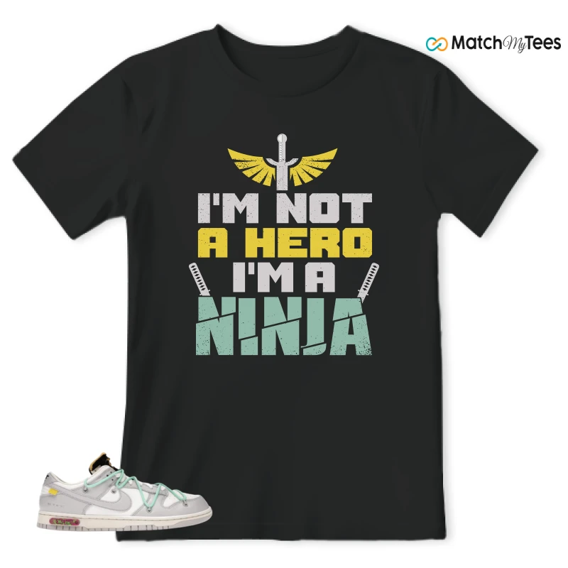 NIKE DUNK LOW OFF-WHITE LOT 4 SNEAKER Matching Tees t-shirt