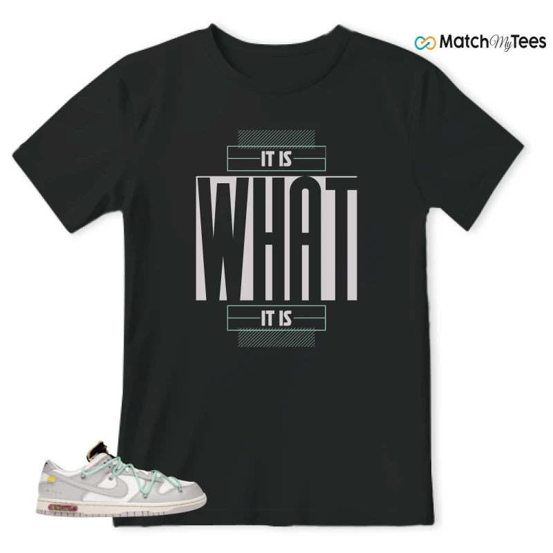NIKE DUNK LOW OFF-WHITE LOT 4 SNEAKER Matching Tees t-shirt