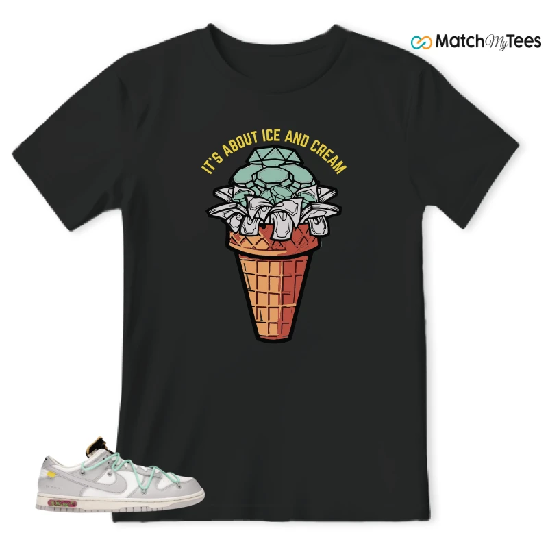 NIKE DUNK LOW OFF-WHITE LOT 4 SNEAKER Matching Tees t-shirt