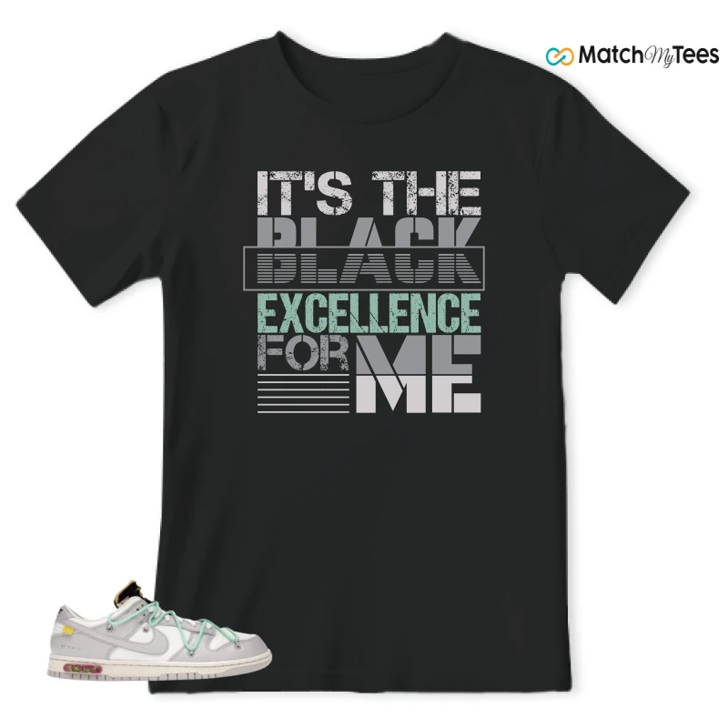 NIKE DUNK LOW OFF-WHITE LOT 4 SNEAKER Matching Tees t-shirt
