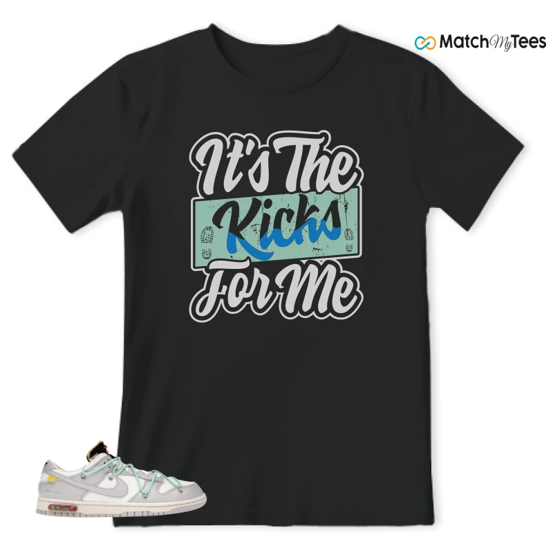NIKE DUNK LOW OFF-WHITE LOT 4 SNEAKER Matching Tees t-shirt