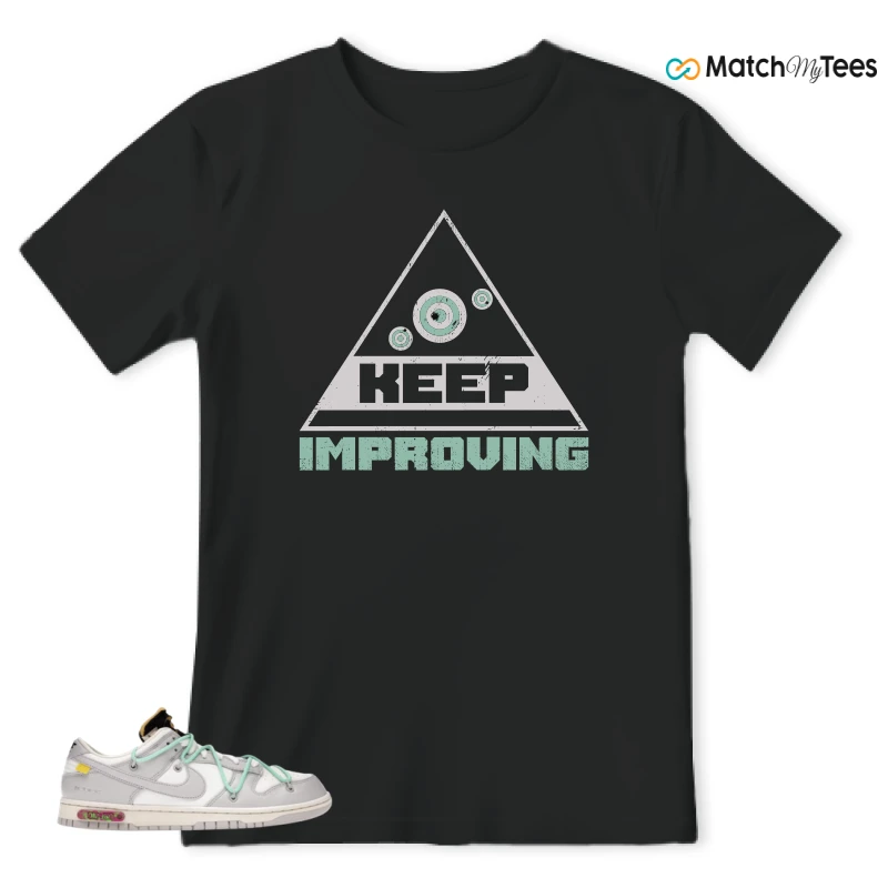 NIKE DUNK LOW OFF-WHITE LOT 4 SNEAKER Matching Tees t-shirt