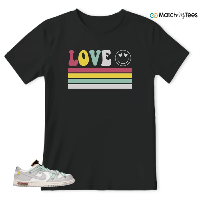 NIKE DUNK LOW OFF-WHITE LOT 4 SNEAKER Matching Tees t-shirt