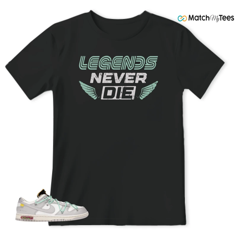 NIKE DUNK LOW OFF-WHITE LOT 4 SNEAKER Matching Tees t-shirt