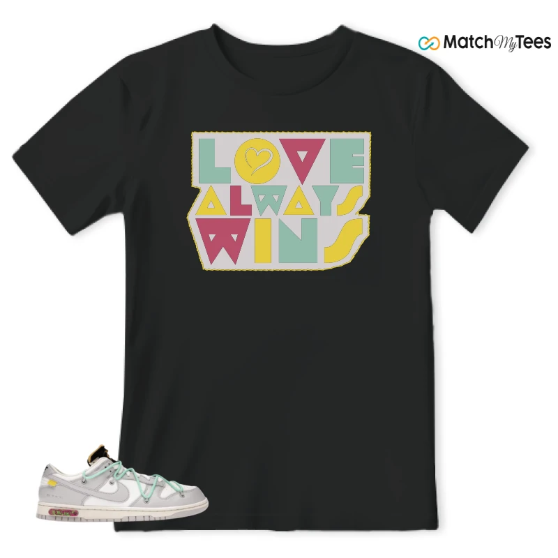 NIKE DUNK LOW OFF-WHITE LOT 4 SNEAKER Matching Tees t-shirt
