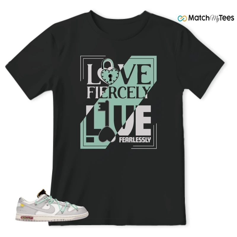 NIKE DUNK LOW OFF-WHITE LOT 4 SNEAKER Matching Tees t-shirt