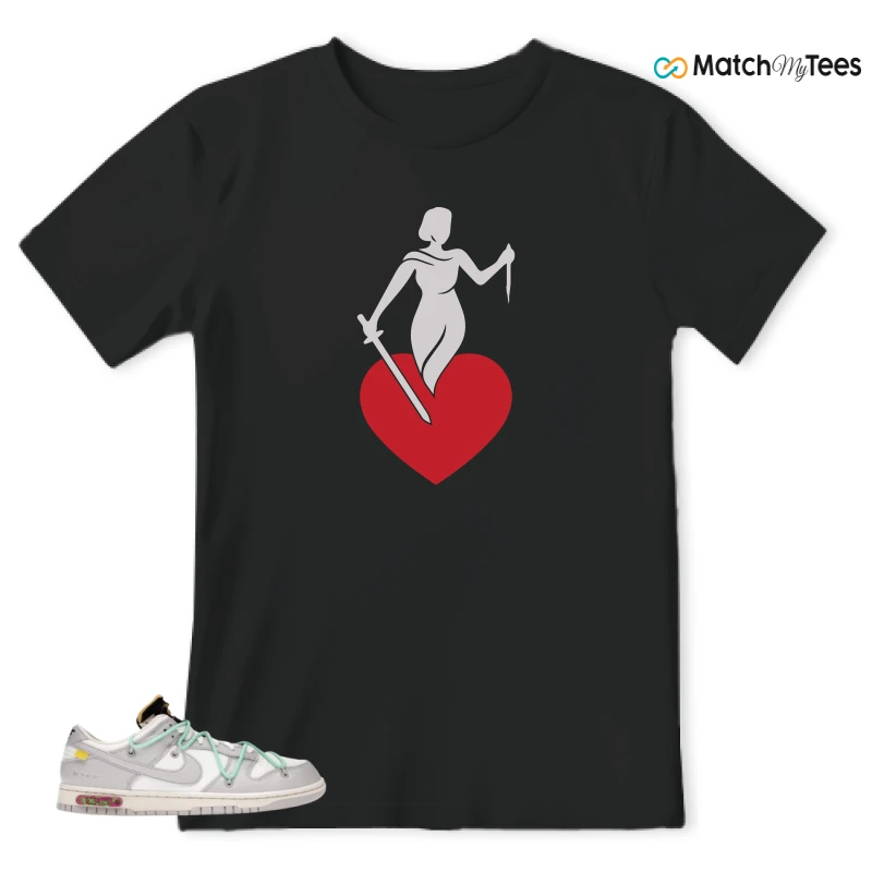 NIKE DUNK LOW OFF-WHITE LOT 4 SNEAKER Matching Tees t-shirt