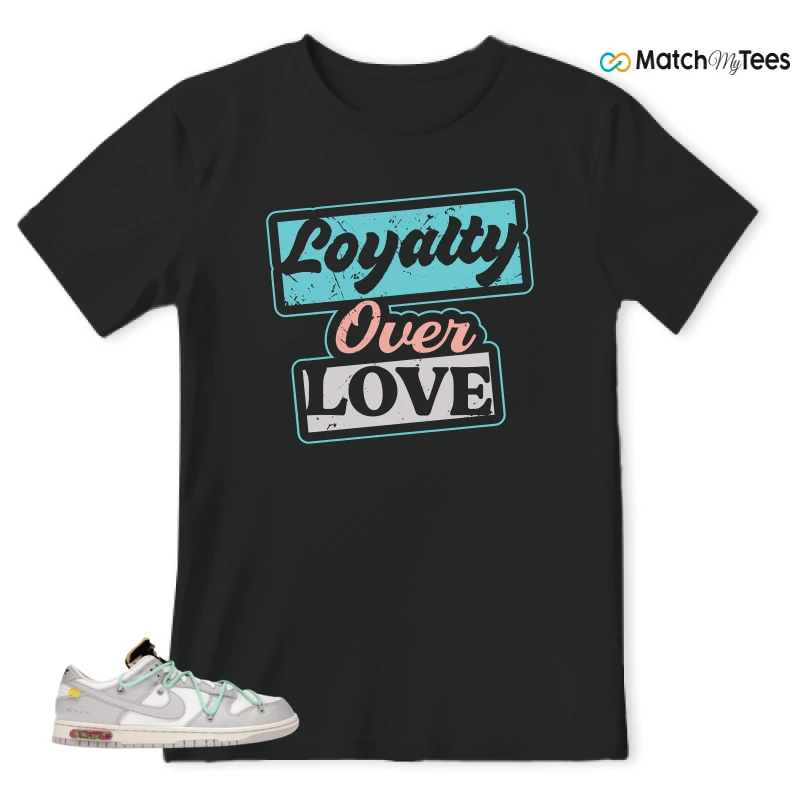 NIKE DUNK LOW OFF-WHITE LOT 4 SNEAKER Matching Tees t-shirt