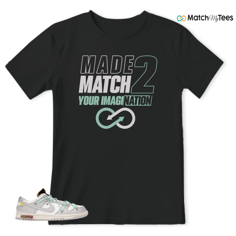 NIKE DUNK LOW OFF-WHITE LOT 4 SNEAKER Matching Tees t-shirt