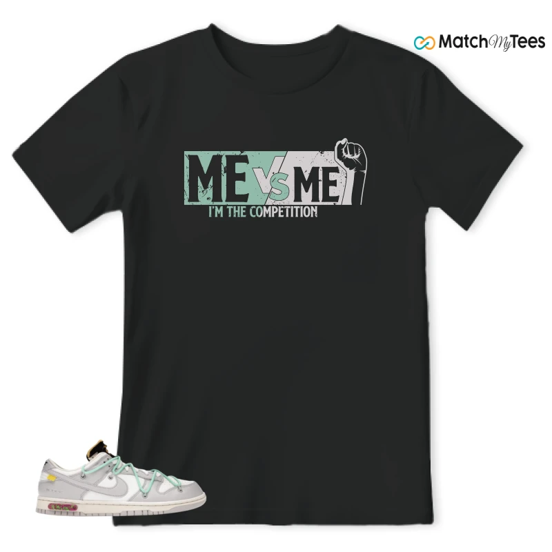 NIKE DUNK LOW OFF-WHITE LOT 4 SNEAKER Matching Tees t-shirt