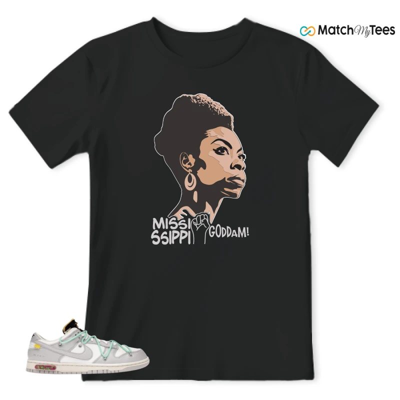 NIKE DUNK LOW OFF-WHITE LOT 4 SNEAKER Matching Tees t-shirt