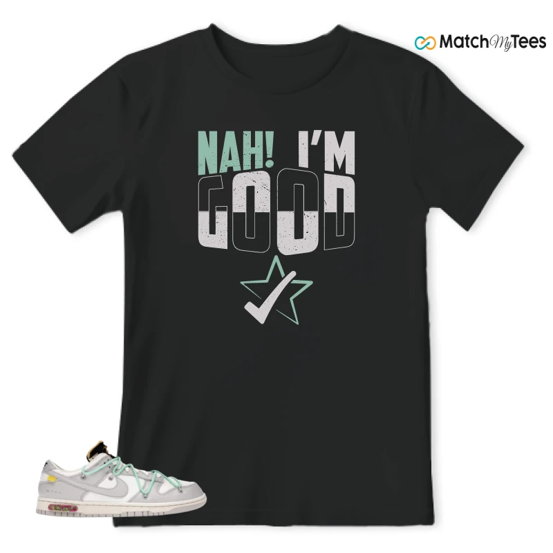 NIKE DUNK LOW OFF-WHITE LOT 4 SNEAKER Matching Tees t-shirt