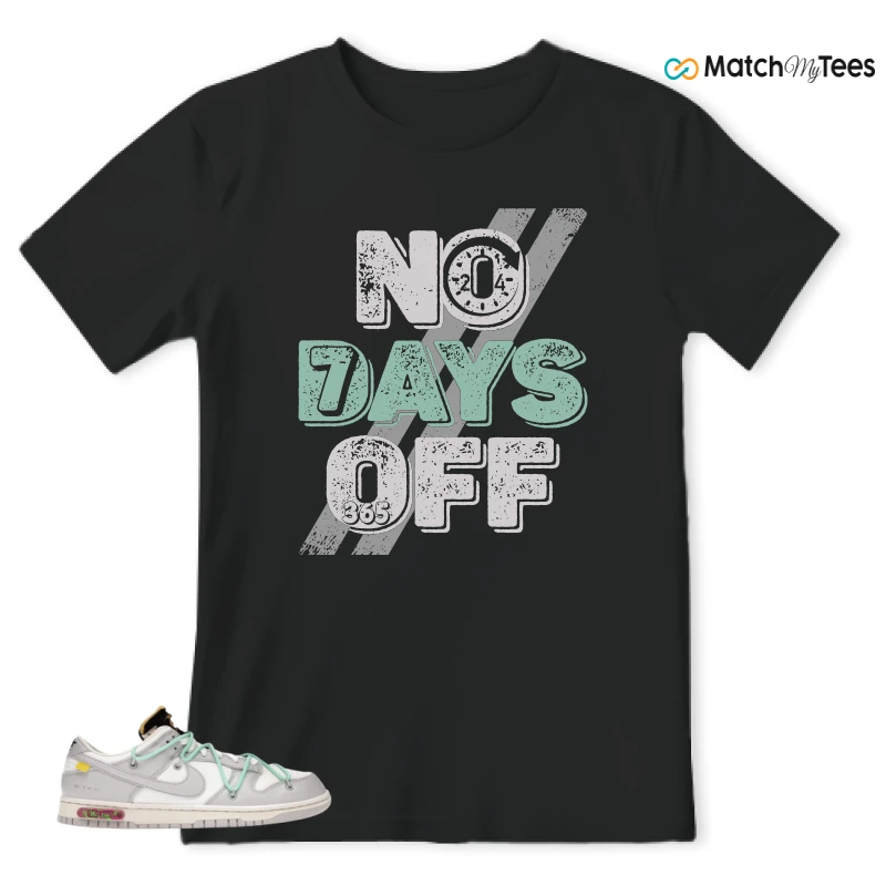 NIKE DUNK LOW OFF-WHITE LOT 4 SNEAKER Matching Tees t-shirt