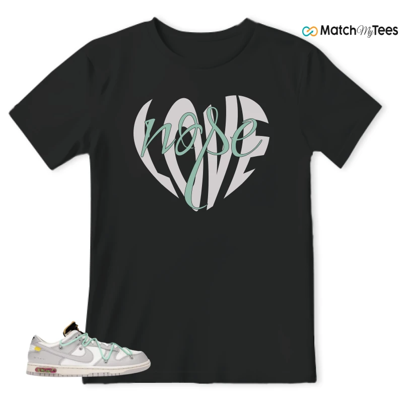 NIKE DUNK LOW OFF-WHITE LOT 4 SNEAKER Matching Tees t-shirt