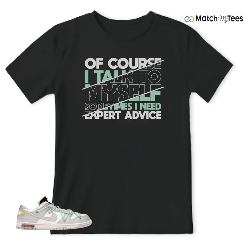 NIKE DUNK LOW OFF-WHITE LOT 4 SNEAKER Matching Tees t-shirt