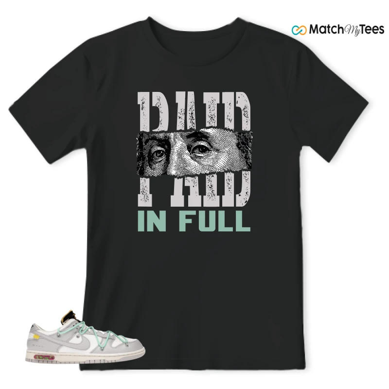 NIKE DUNK LOW OFF-WHITE LOT 4 SNEAKER Matching Tees t-shirt