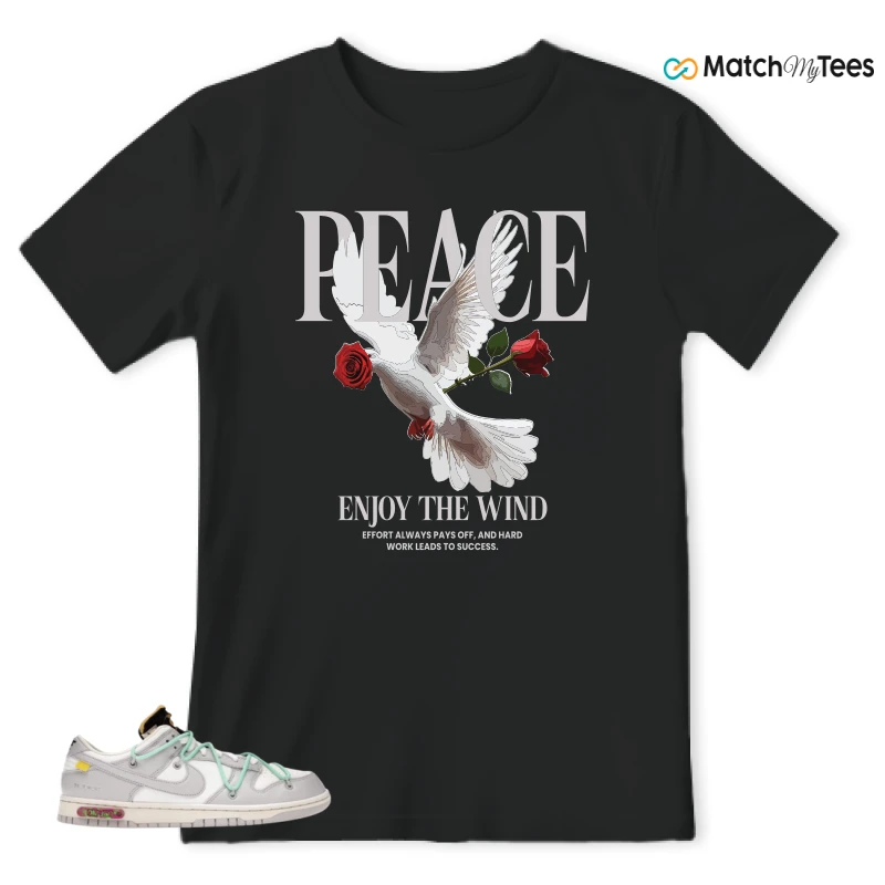 NIKE DUNK LOW OFF-WHITE LOT 4 SNEAKER Matching Tees t-shirt