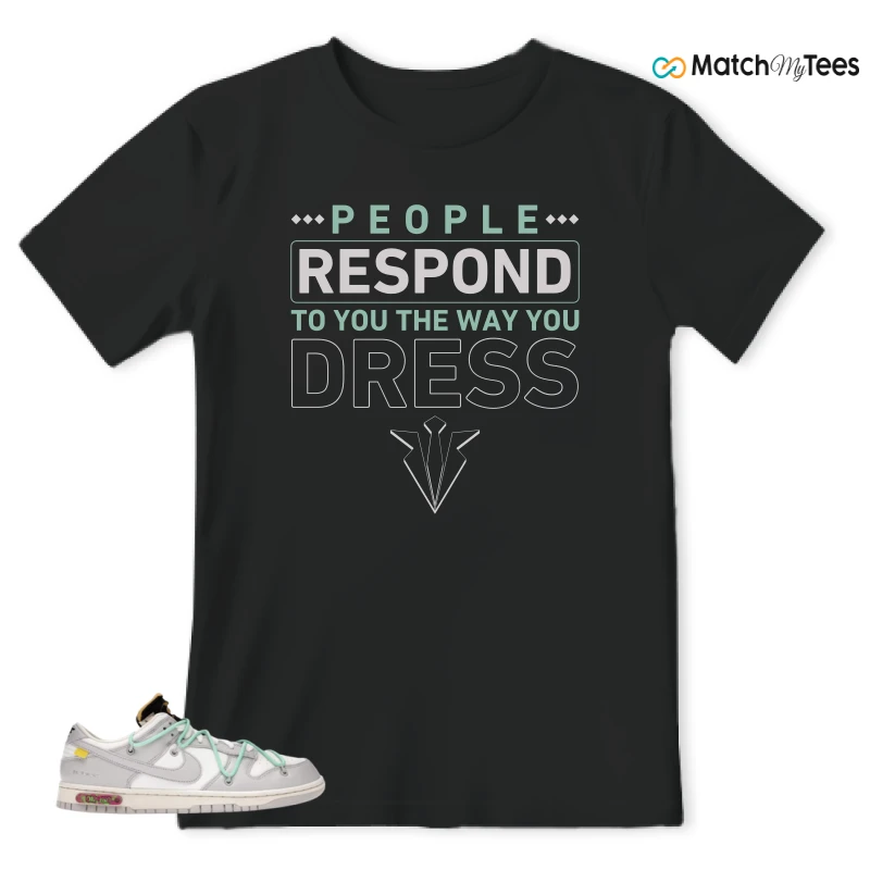 NIKE DUNK LOW OFF-WHITE LOT 4 SNEAKER Matching Tees t-shirt