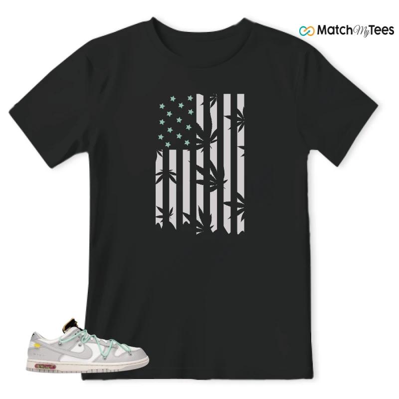NIKE DUNK LOW OFF-WHITE LOT 4 SNEAKER Matching Tees t-shirt