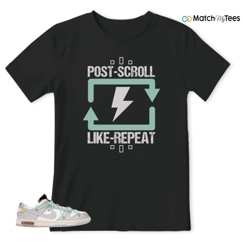 NIKE DUNK LOW OFF-WHITE LOT 4 SNEAKER Matching Tees t-shirt