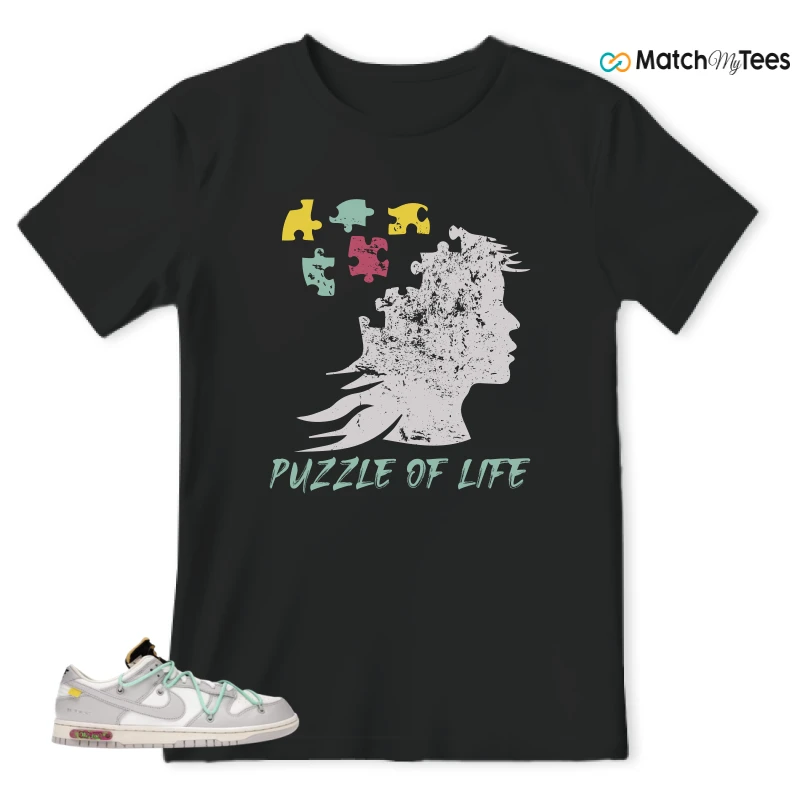 NIKE DUNK LOW OFF-WHITE LOT 4 SNEAKER Matching Tees t-shirt