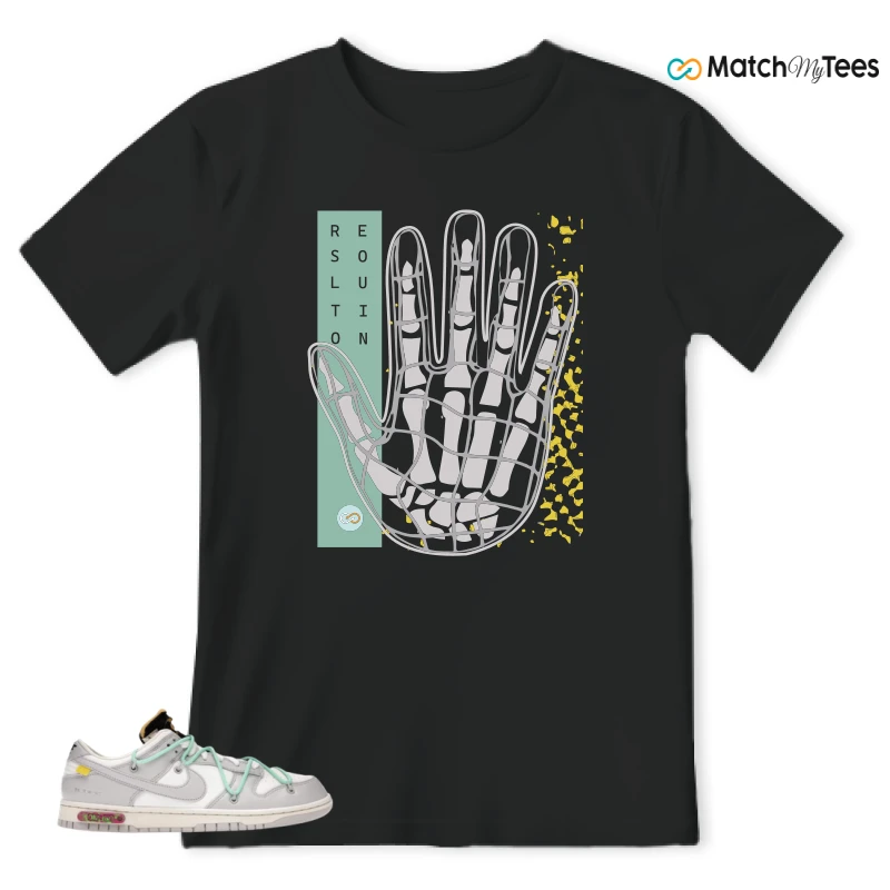 NIKE DUNK LOW OFF-WHITE LOT 4 SNEAKER Matching Tees t-shirt