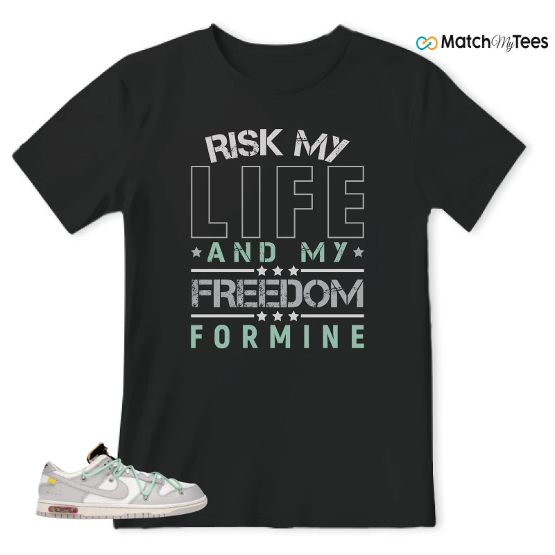 NIKE DUNK LOW OFF-WHITE LOT 4 SNEAKER Matching Tees t-shirt