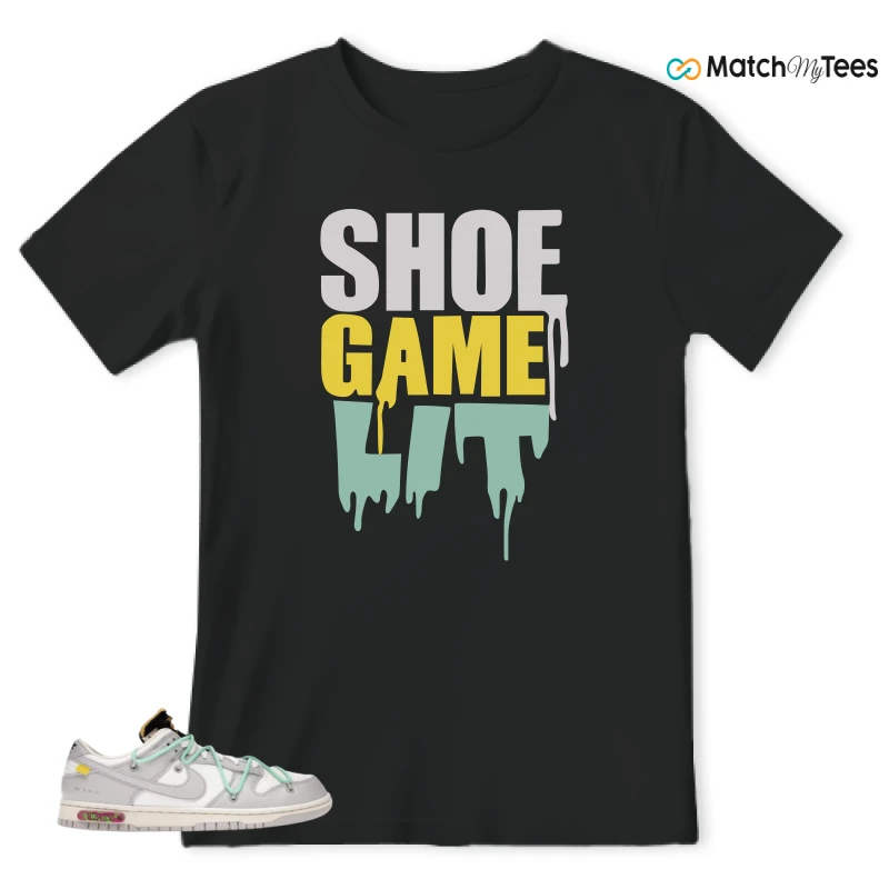 NIKE DUNK LOW OFF-WHITE LOT 4 SNEAKER Matching Tees t-shirt