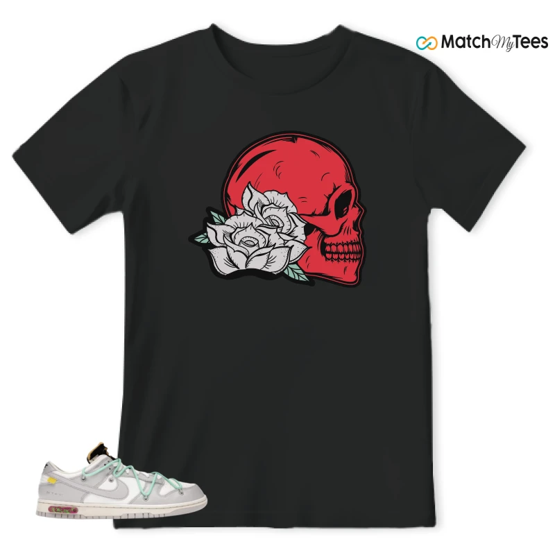 NIKE DUNK LOW OFF-WHITE LOT 4 SNEAKER Matching Tees t-shirt