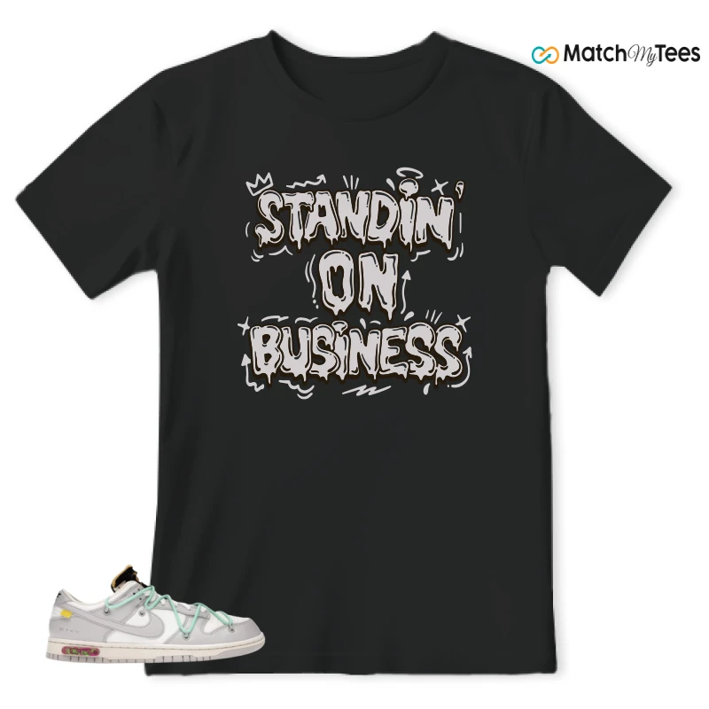 NIKE DUNK LOW OFF-WHITE LOT 4 SNEAKER Matching Tees t-shirt