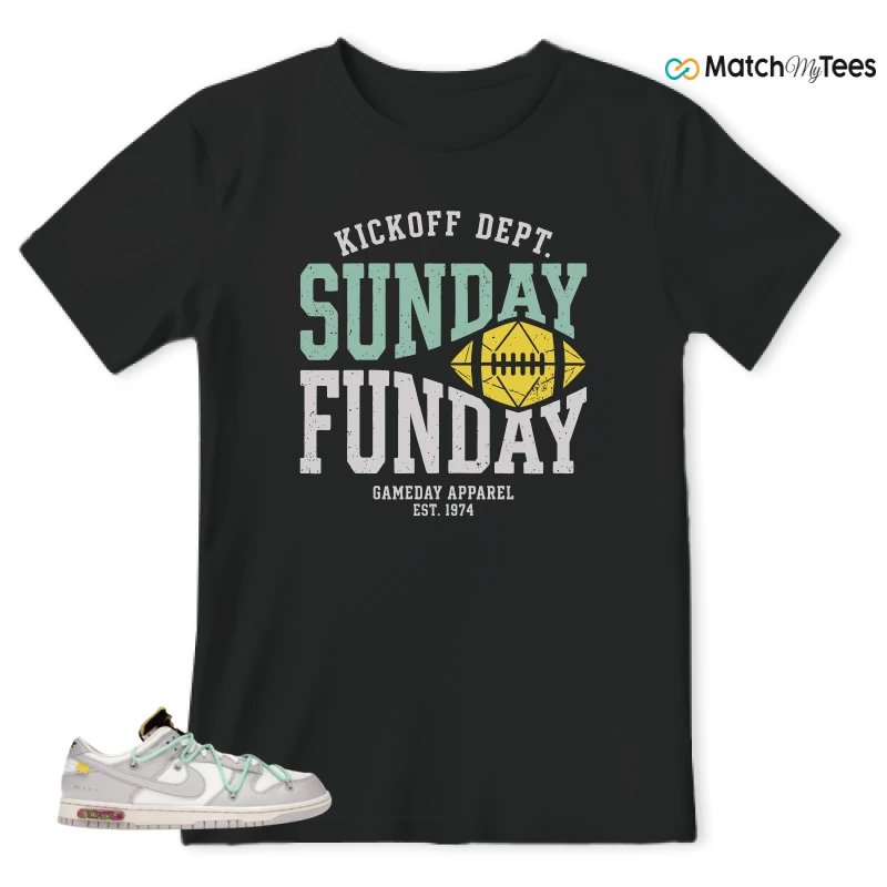 NIKE DUNK LOW OFF-WHITE LOT 4 SNEAKER Matching Tees t-shirt