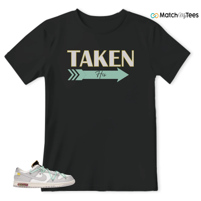 NIKE DUNK LOW OFF-WHITE LOT 4 SNEAKER Matching Tees t-shirt