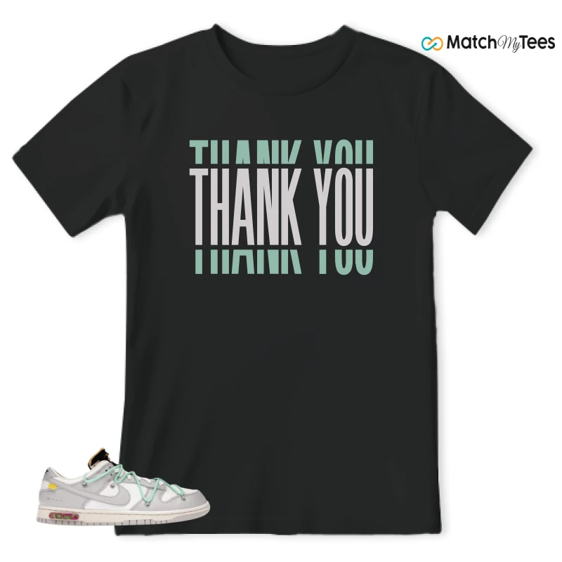 NIKE DUNK LOW OFF-WHITE LOT 4 SNEAKER Matching Tees t-shirt